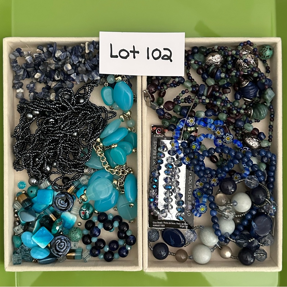 Craft Jewelry Lot 1 lb Beads, Parts, Repurpose, Upcycle, Create for Crafters 102